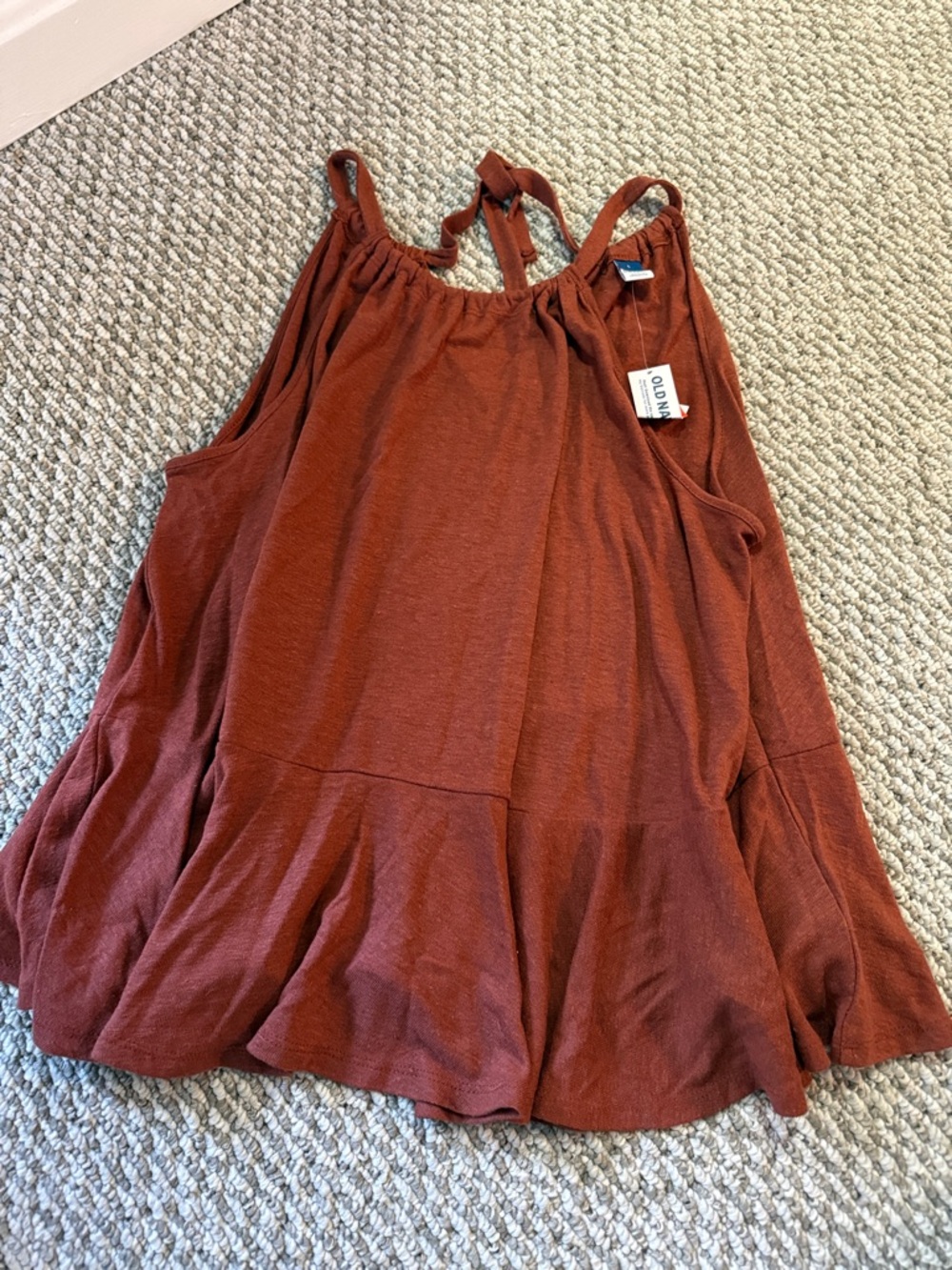 Old Navy Rust Brown Tie-Back Swing Camisole